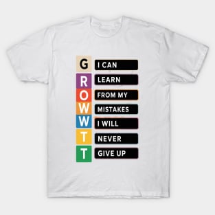 Growth Mindset Positive School Classroom Teacher T-Shirt